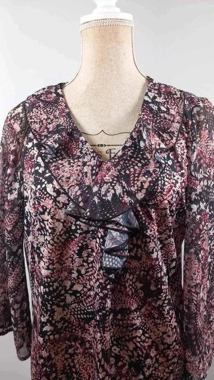 Tunique Voile Jacqueline Riu - Imprimé Python/Abstrait - Taille 4 (44/46)