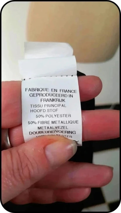 Jupe noir à fils métalliques marque Armand Thiery taille 44