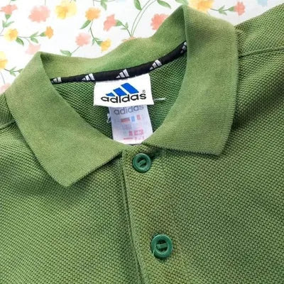 Polo Adidas Vintage – Vert Prairie – Taille 5 (L/XL)