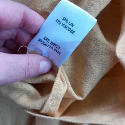 Robe en Lin Christine Laure Jaune Pastel & Détails Chic taille 40