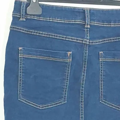Jupe Droite en Jean Tissaia Basics Bleu Brut – Taille 38