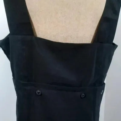 Tanais Black Pinafore Dress - Chic & Timeless - New - Size 44