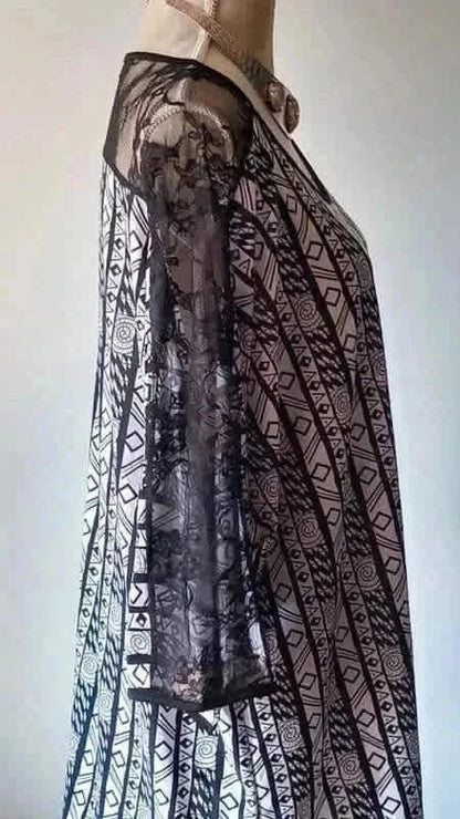 Haut Fluide Graphique & Dentelle - BY SUZIE (T.54)