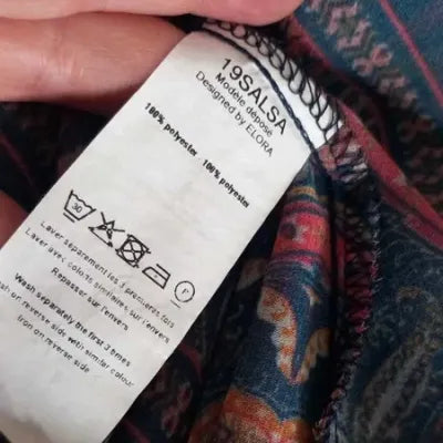 Robe Tunique ELORA Voile Bohème – Imprimé Paisley – Taille 1 – NEUVE