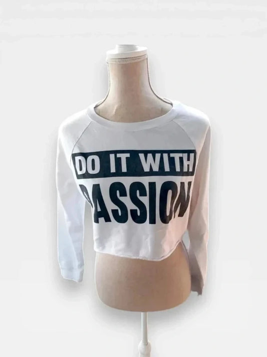 Crop Top Do It With Passion – Look Streetwear & Motivation marque Jennyfer taill