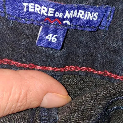 Jean Slim / Chino Terre de Marins Bleu Marine – Taille 46 – NEUF