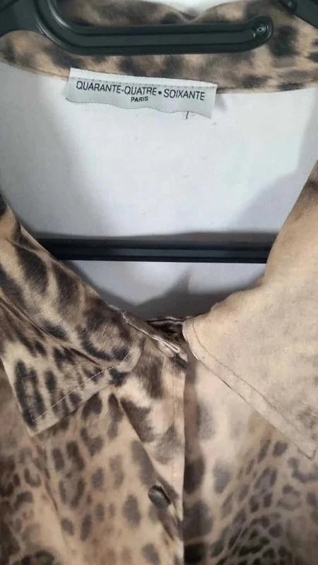 Chemise / Surchemise Vintage Leopard & Aigle – Quarante Quatre Soixante – T. 54