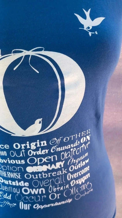 Tee-shirt Graphique Bleu Roi - Agathe Velmont - Taille 1
