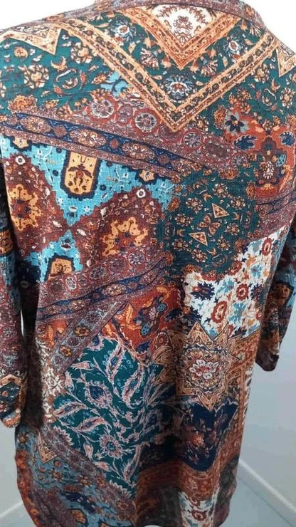 Tunique Bohème Camaïeu L - Motifs Ethniques & Détails Lacets