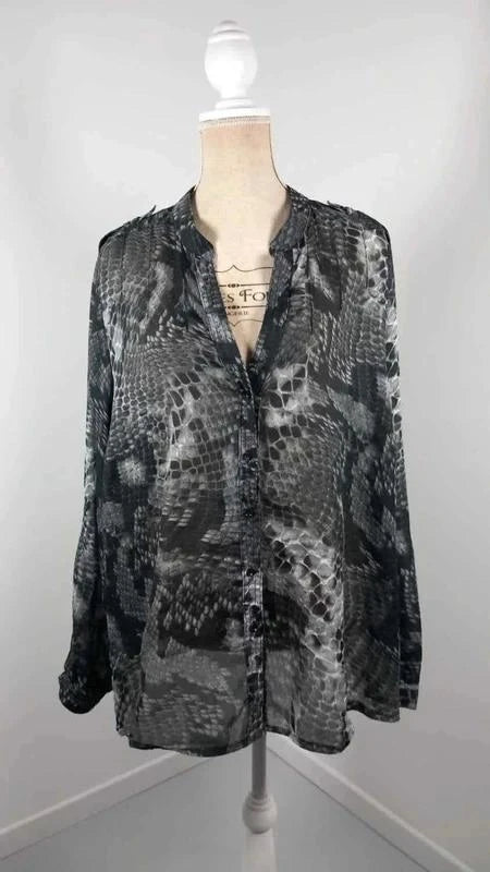 Chemise Fluide Imprimé Python - M&S Mode - Taille 52/54