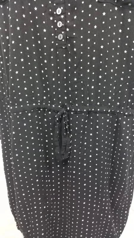 Robe/Tunique Noire "Étoiles" - Bonprix - T. 54
