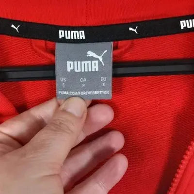 PUMA Sportswear Bright Red Hooded Jacket – New – Size S
