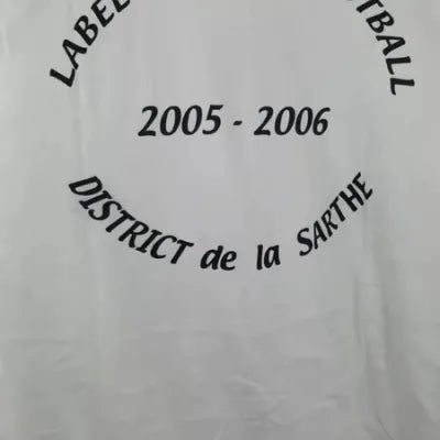 T-shirt Adidas Blanc "École de Foot" Neuf avec étiquette Taille XL