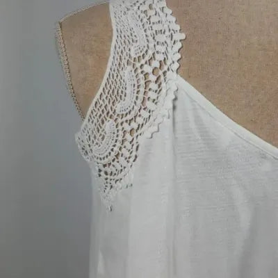 Débardeur O'neill Blanc Bohème - Taille S - Dentelle & Pompons
