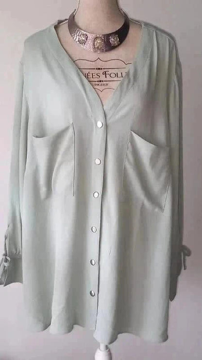 Chemise verte menthe de chez Kiabi