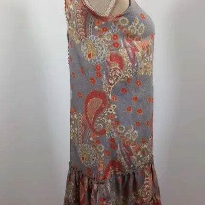 Robe Bohème Jacqueline Riu - Imprimé Paisley & Dos Dentelle - Taille 36