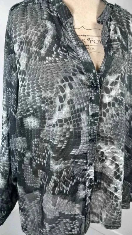Chemise Fluide Imprimé Python - M&S Mode - Taille 52/54