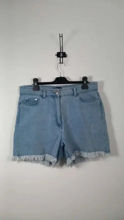 Weekend Vibes Denim Shorts – Light Blue – Frayed Hem – Bohemian Style
