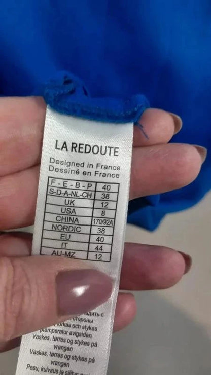 Longue Tunique/Robe courte NEUVE - T. 40 - Mademoiselle R (La Redoute) - Bleu Ro