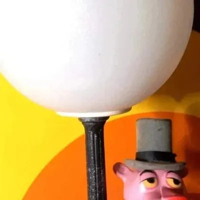 Rare vintage 70s pink panther novelty table lamp Nuova Linea Zero