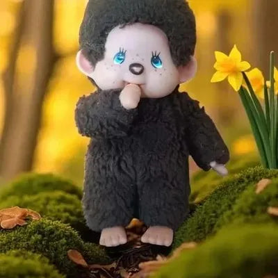 Vintage Kiki Monchhichi Plush 80s – Ajena France – 1st Generation – 18/20 cm
