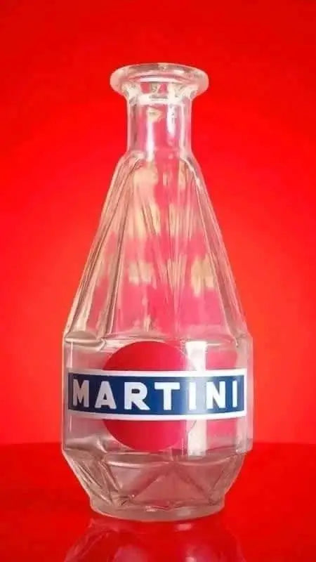 Carafe Verre Martini Bistro Bar Pichet Publicitaire Vintage