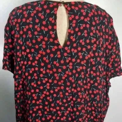 H&M Cherry Print Tunic - Plus Size 54 - Feminine Style