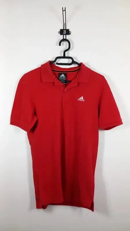 Polo Adidas Climalite Cotton Rouge – Taille S