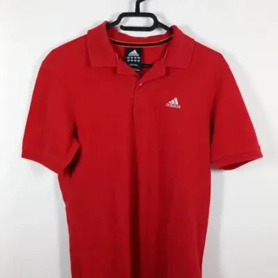 Polo Adidas Climalite Cotton Rouge – Taille S