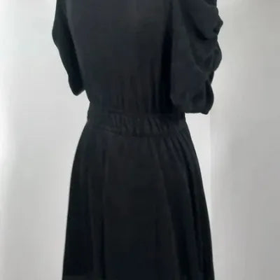 Petite Robe Noire Jennyfer – Coupe Cache-Cœur & Manches Bouffantes – Taille S –