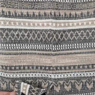 Jupe Droite Jacquard Armand Thierry – Tons Beige/Gris – T.38