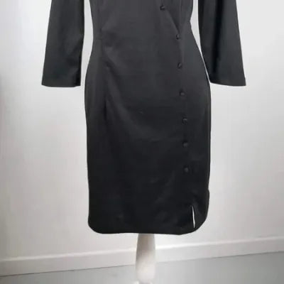 Robe Noire Naf Naf "Chic & Graphique" - Neuve avec Étiquette