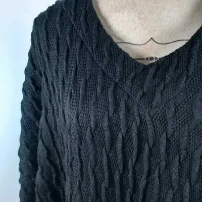 Pull Léger Jean Marc Philippe – Maille Relief – Coupe Chauve-Souris – Col V – Grande Taille 52/56