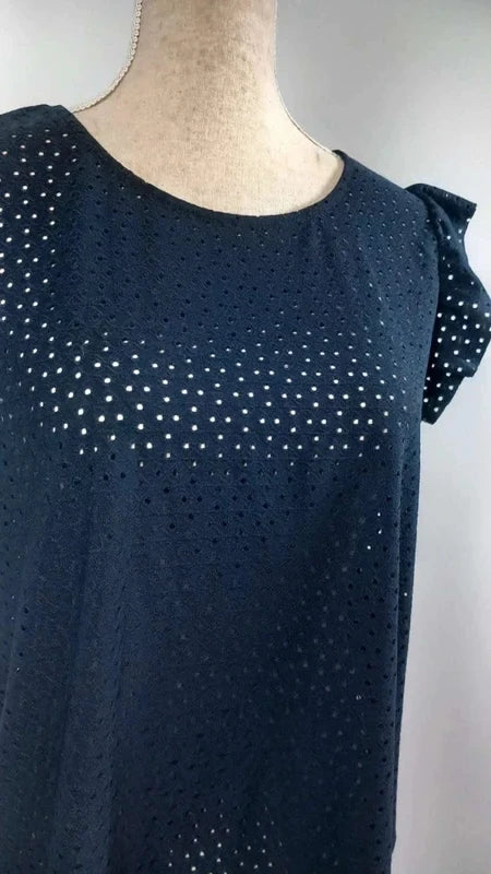 Top Marine Broderie Anglaise KIABI - Neuf - Taille L