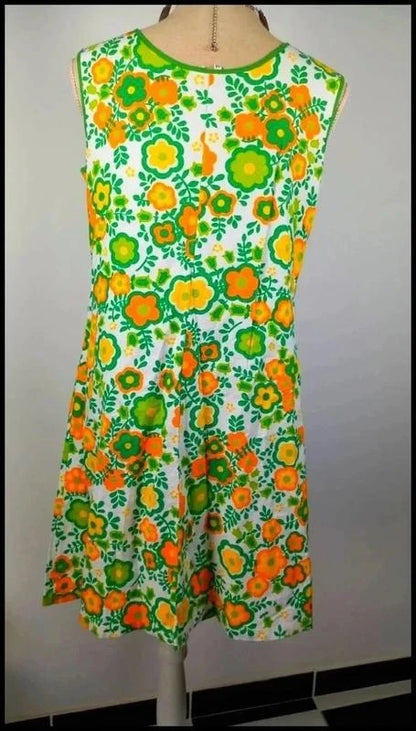 Magnifique robe Vintage des années 60-70 made in france taille 44