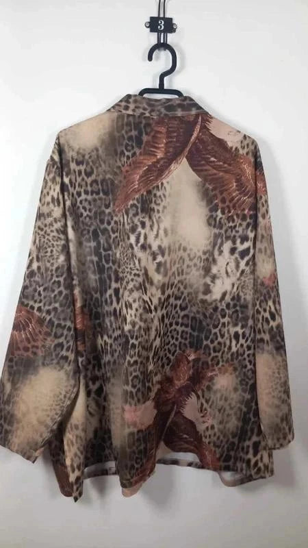 Chemise / Surchemise Vintage Leopard & Aigle – Quarante Quatre Soixante – T. 54