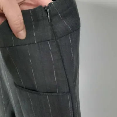 Wide-Leg Trousers with Braces - Working Girl Style - New - UK 10