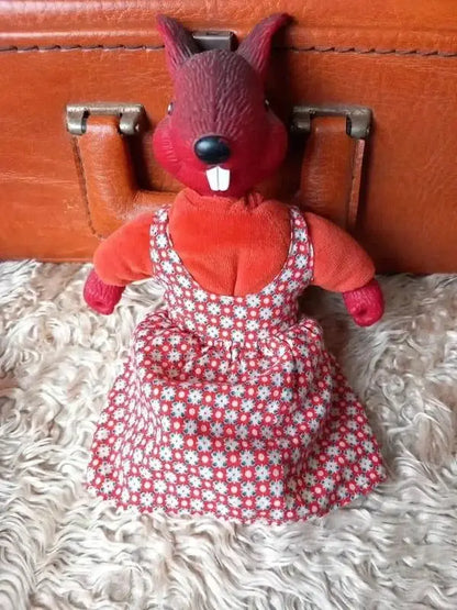 Figurine Écureuil Vintage Berchet – Copains de la Forêt – Jouet Rétro Collector