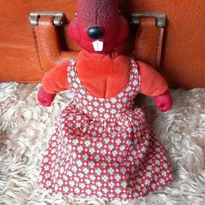 Figurine Écureuil Vintage Berchet – Copains de la Forêt – Jouet Rétro Collector