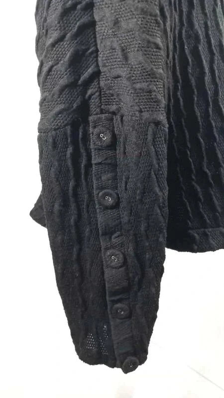 Pull Léger Jean Marc Philippe - Maille Relief Noire - Taille 52/54