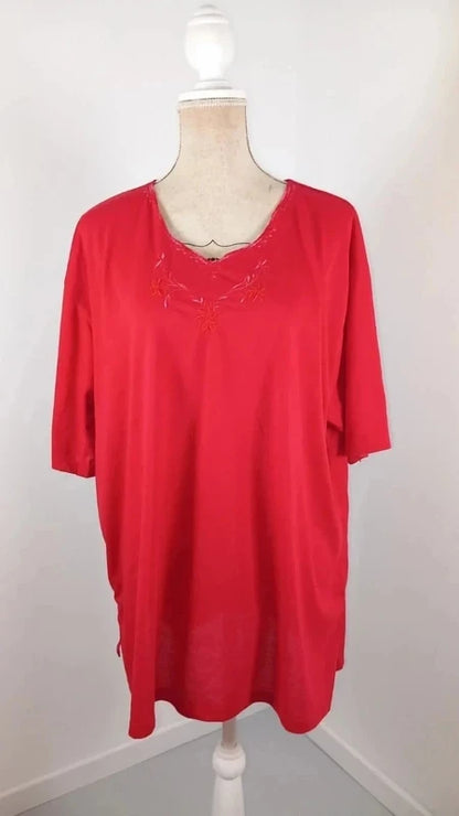 Tee-shirt Rouge Confortable - Étiquette XXXXL
