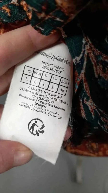 Tunique Bohème Camaïeu L - Motifs Ethniques & Détails Lacets