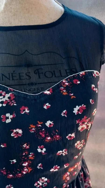 Petite Robe Noire & Grise Graphique – Fashion Private Company taille 38