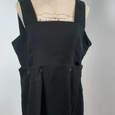 Black Tanais Pinafore Dress - Chic & Timeless - New - Size 44