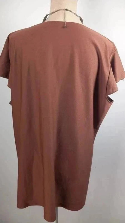 Ensemble Tunique & Pantalon T52 Neuf - Couleur brun/marron & Imprimé