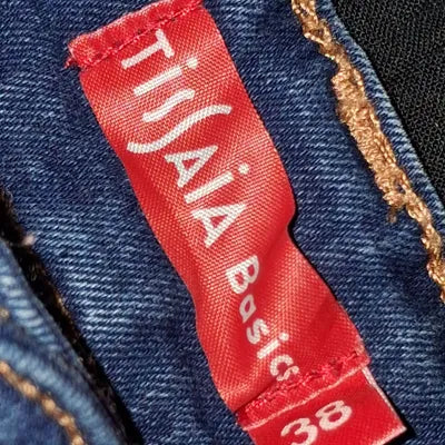 Jupe Droite en Jean Tissaia Basics Bleu Brut – Taille 38