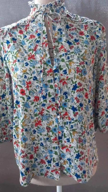 Sublimissime Chemise Mango Neuve - Style Rétro taille xs