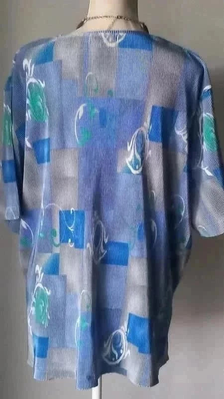 Tunique bleue vintage taille 52