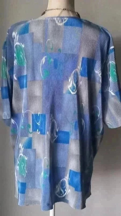 Tunique bleue vintage taille 52