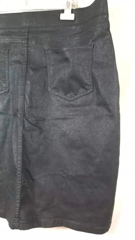 Jupe Droite Noire Toscane Neuf T4 (54) Effet Enduit / Simili Cuir